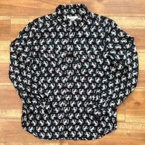 Women’s Loft Whimsical Squirrel with Nut Patterned Blouse